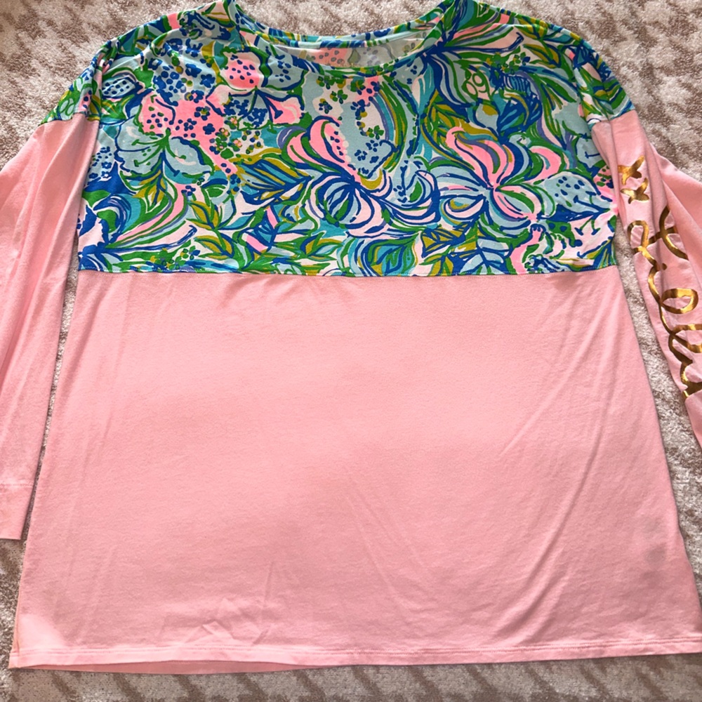Lilly Pulitzer Long Sleeved Finn Tee XL
